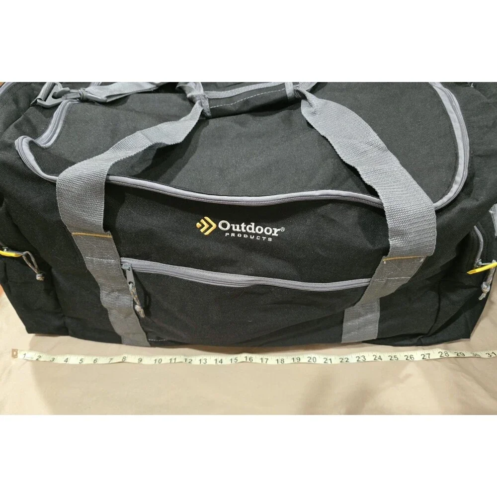 Outdoor Products Huge Duffle Bag Black Durability w Shoulder Strap L 15x15x30
